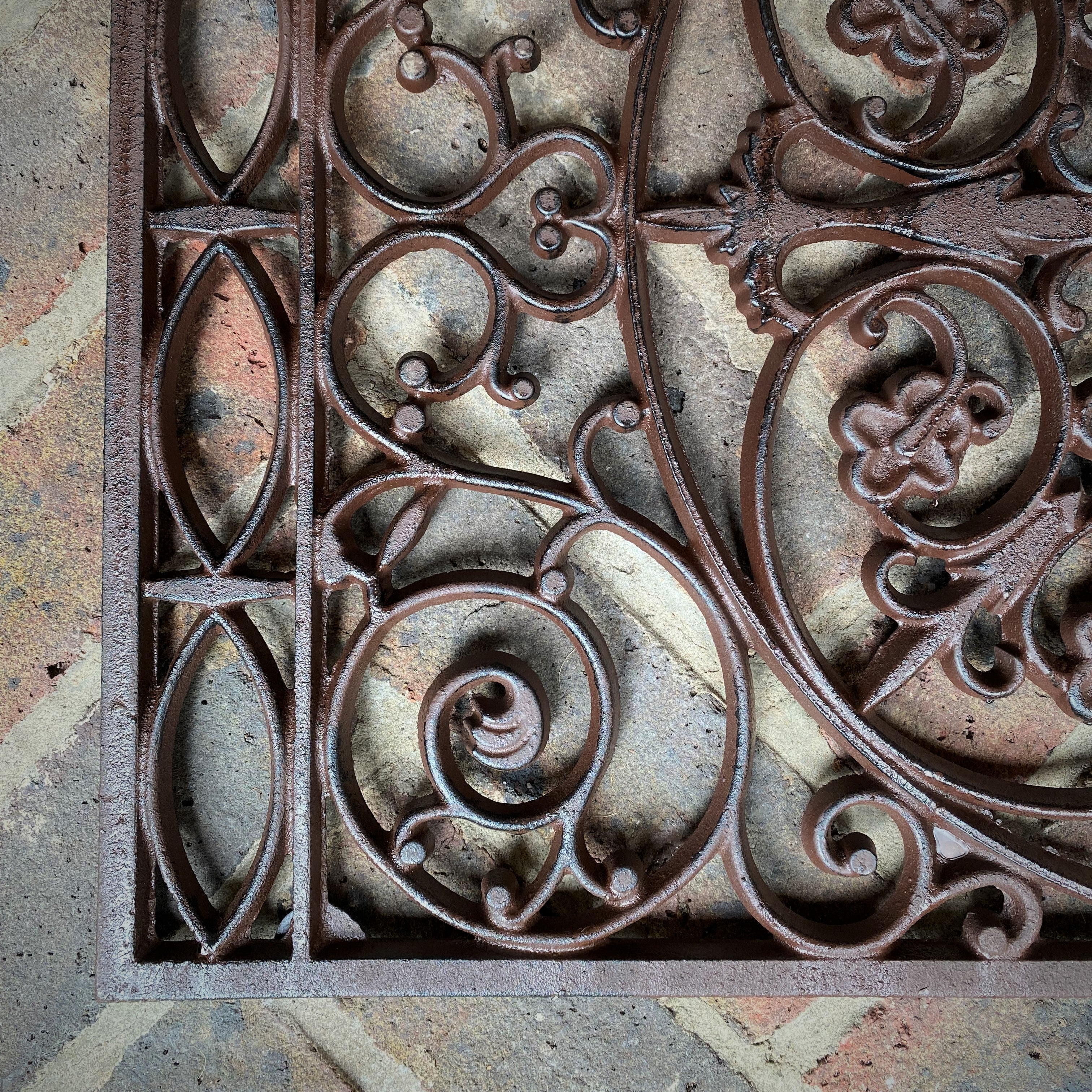 Blenheim Ornate Cast Iron Doormat Tradtional Design