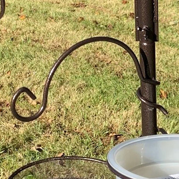 Bird Feeder Hanging Bracket Hook for Bird Feeding Stations with Spiral Fixing