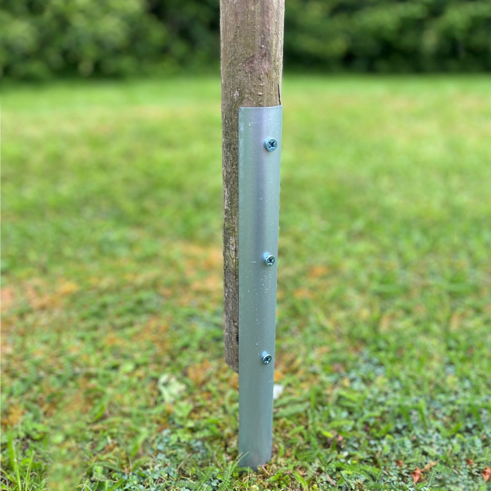 Metal Log Roll Stakes for Lawn Garden Border Edging (Pack of 10)