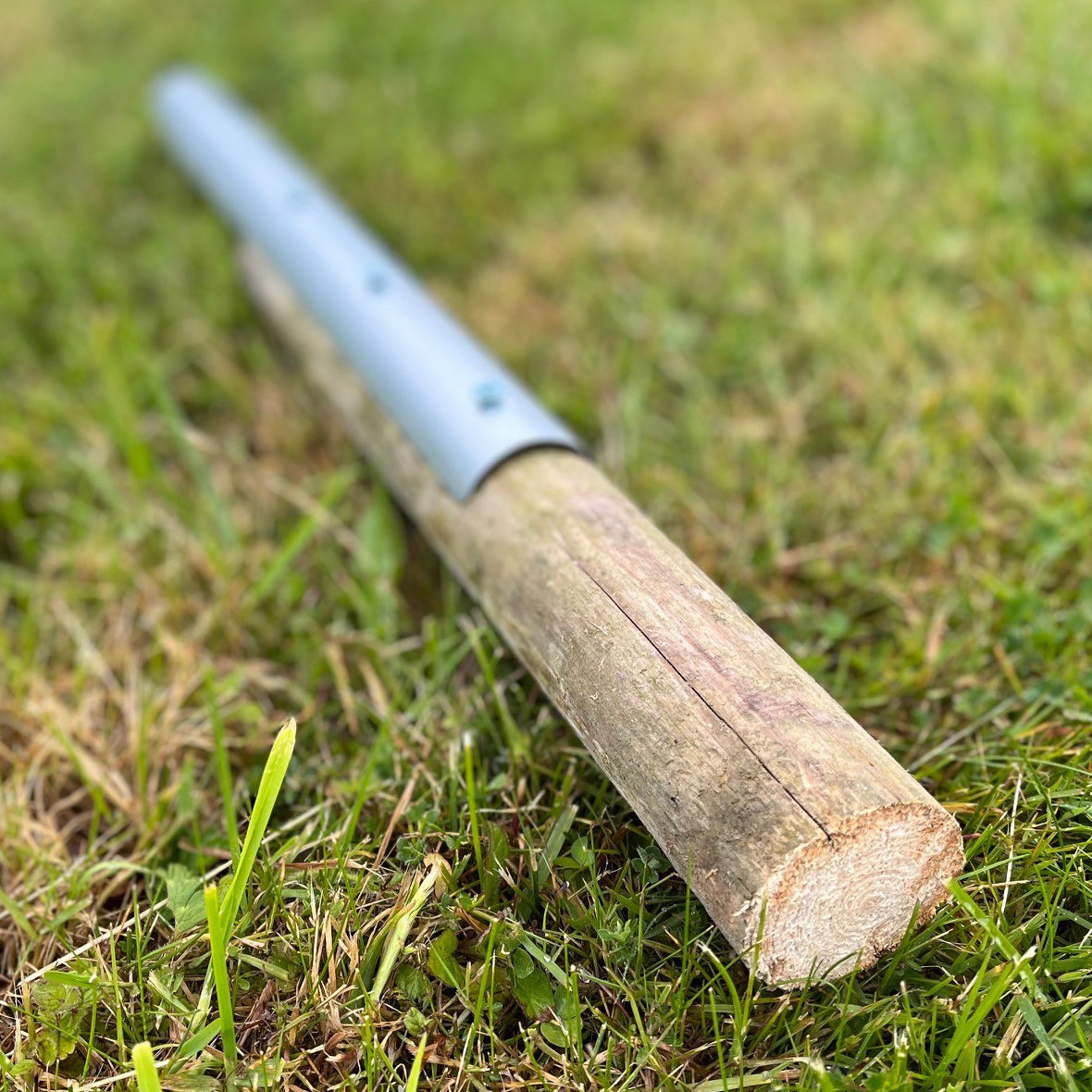 Metal Log Roll Stakes for Lawn Garden Border Edging (Pack of 10)