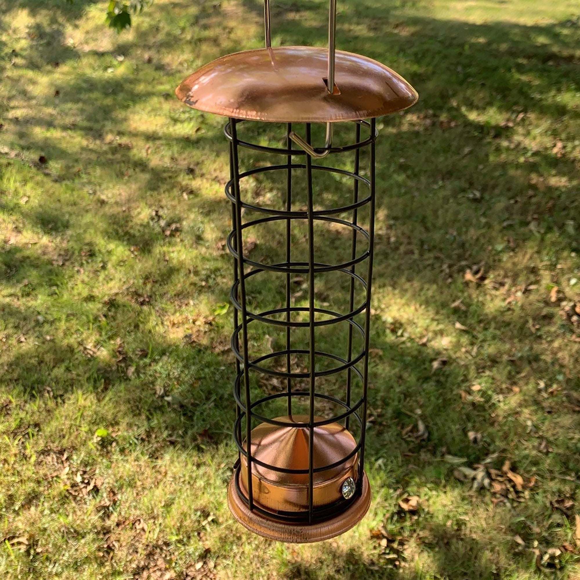 Copper Style Hanging Bird Suet Fat Ball Feeder (Set of 2)