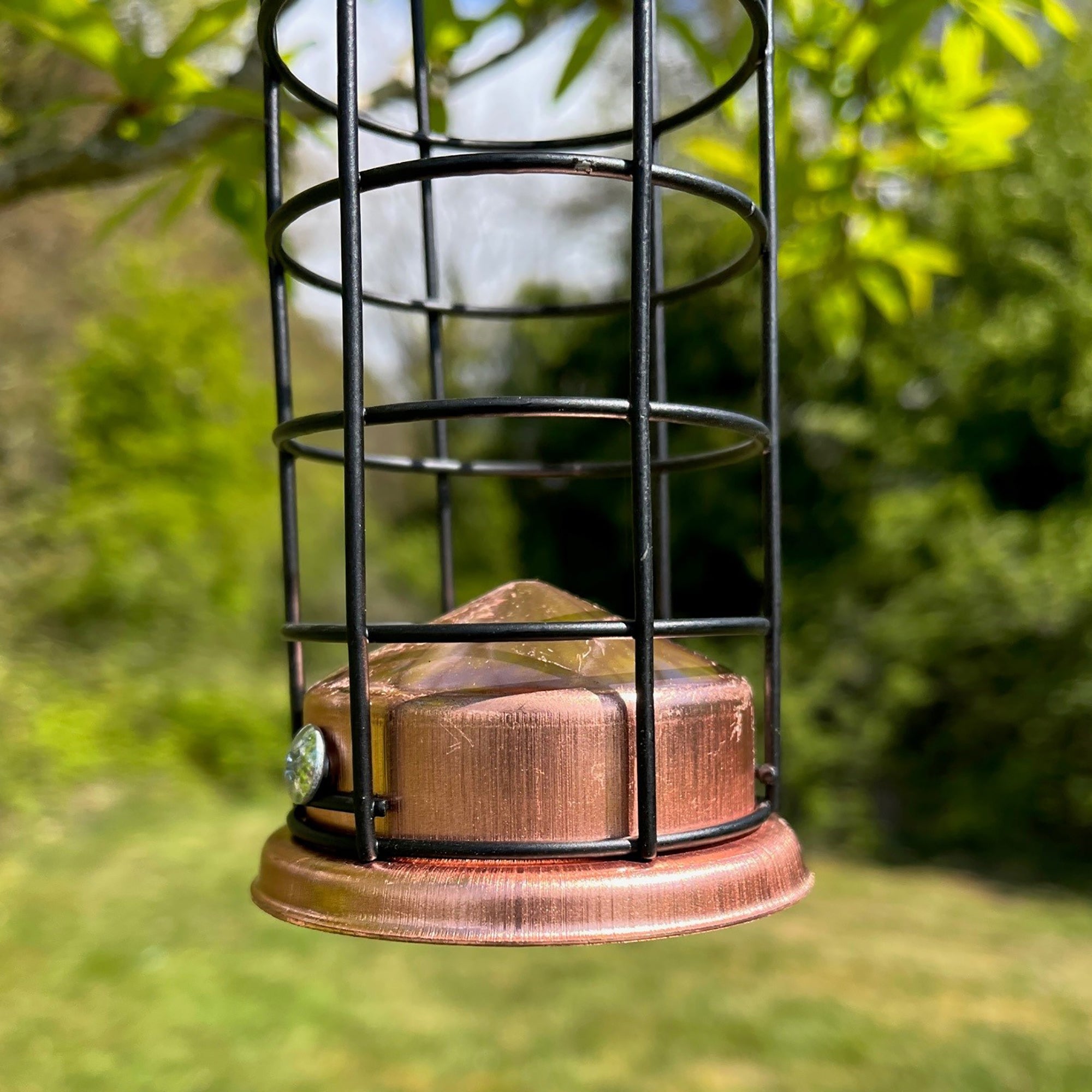 Copper Style Hanging Bird Suet Fat Ball Feeder (Set of 2)