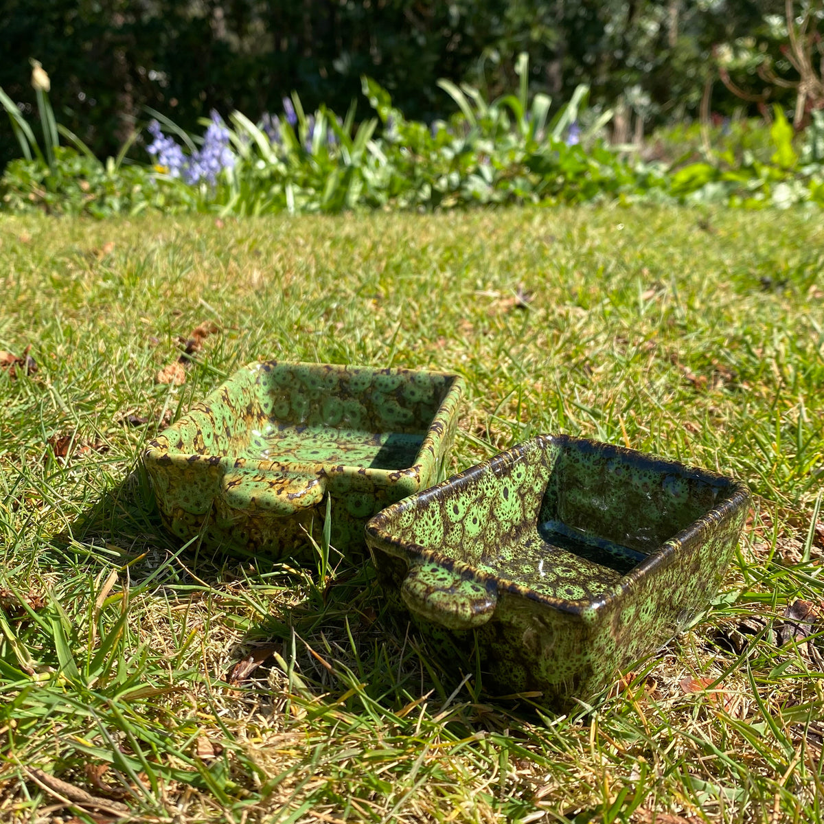 Ceramic Hedgehog Feeding Bowls Food & Water Dish - Pack of 2