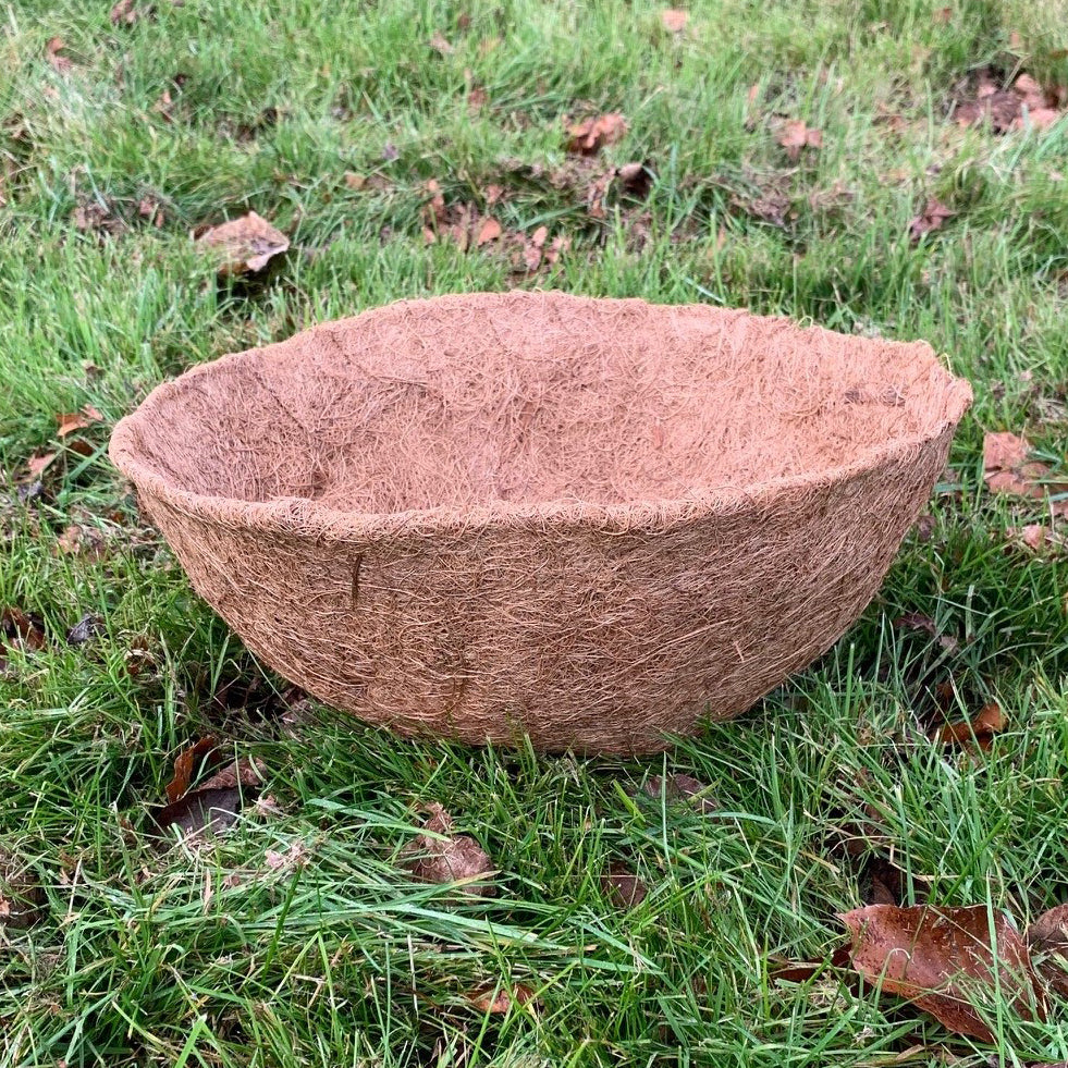 Preformed Round Coco Hanging Basket Planter Liner (35cm)