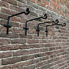 Metal Square Garden Hanging Basket Brackets (29cm) - Pack of 4