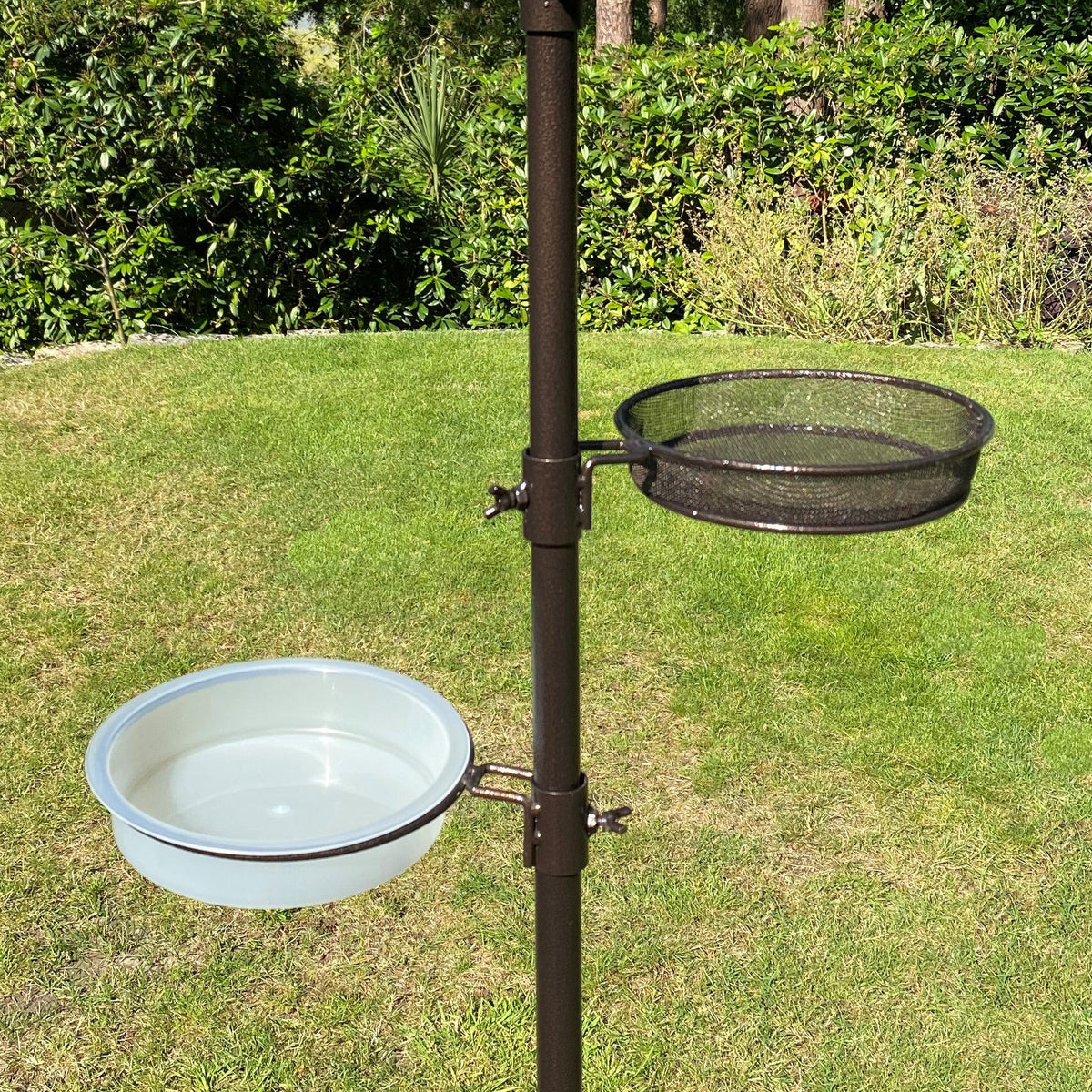 Water Dish, Mesh Seed Dish & Bracket Set for Metal Bird Feeding Stations