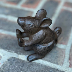 Cast Iron Mouse Decorative Doorstop or Bookend