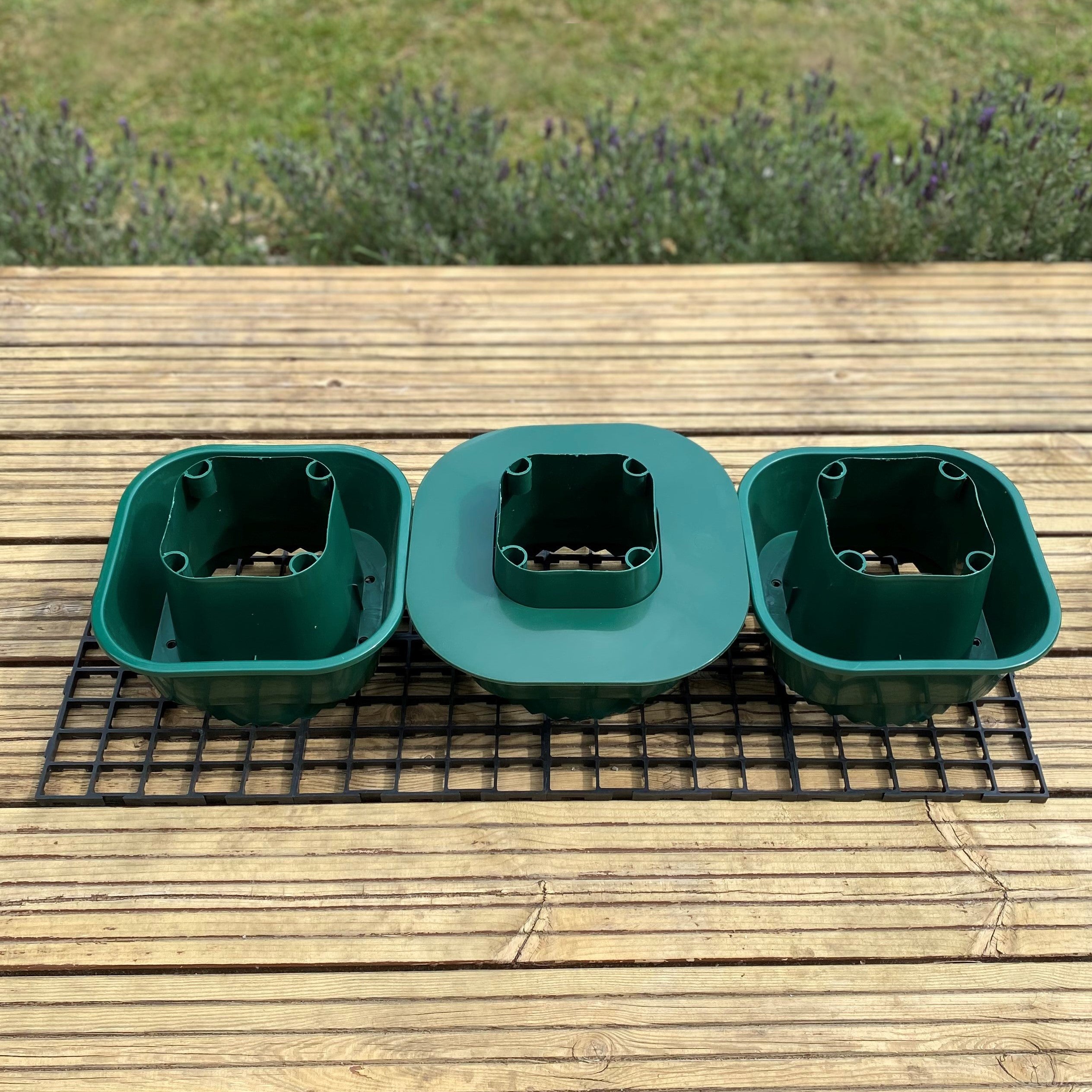 Tomato Growbag Pots - Pack of 3 - with Planting Guard & Growbag Mat