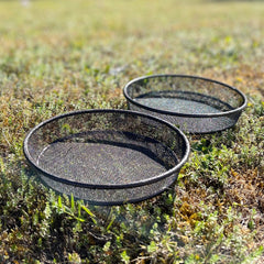 Bird Seed, Nuts, Mealworms Metal Mesh Dish Tray for Metal Bird Feeding Stations (Set of 2)