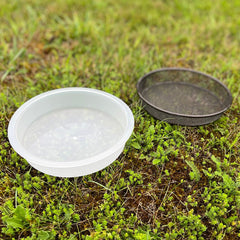 Water Dish & Mesh Seed Dish Set for Metal Bird Feeding Stations
