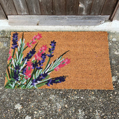 Wildflower Design Print Indoor & Outdoor Coir Doormat