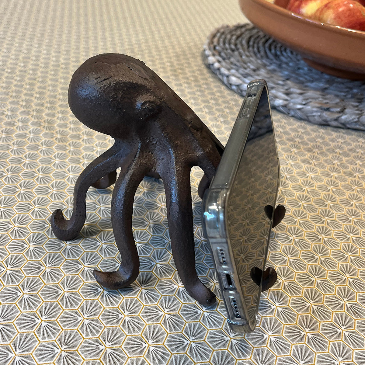 Cast Iron Octopus Shaped Mobile Smart Phone Holder Stand