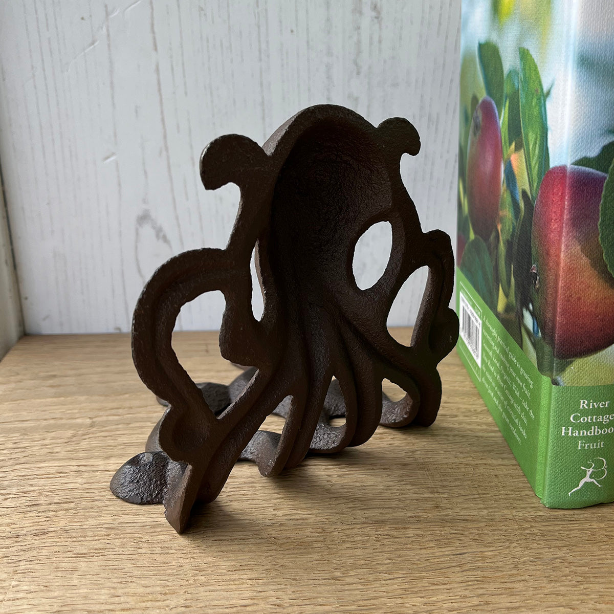 Cast Iron Octopus Shaped Decorative Bookends (Set of 2)
