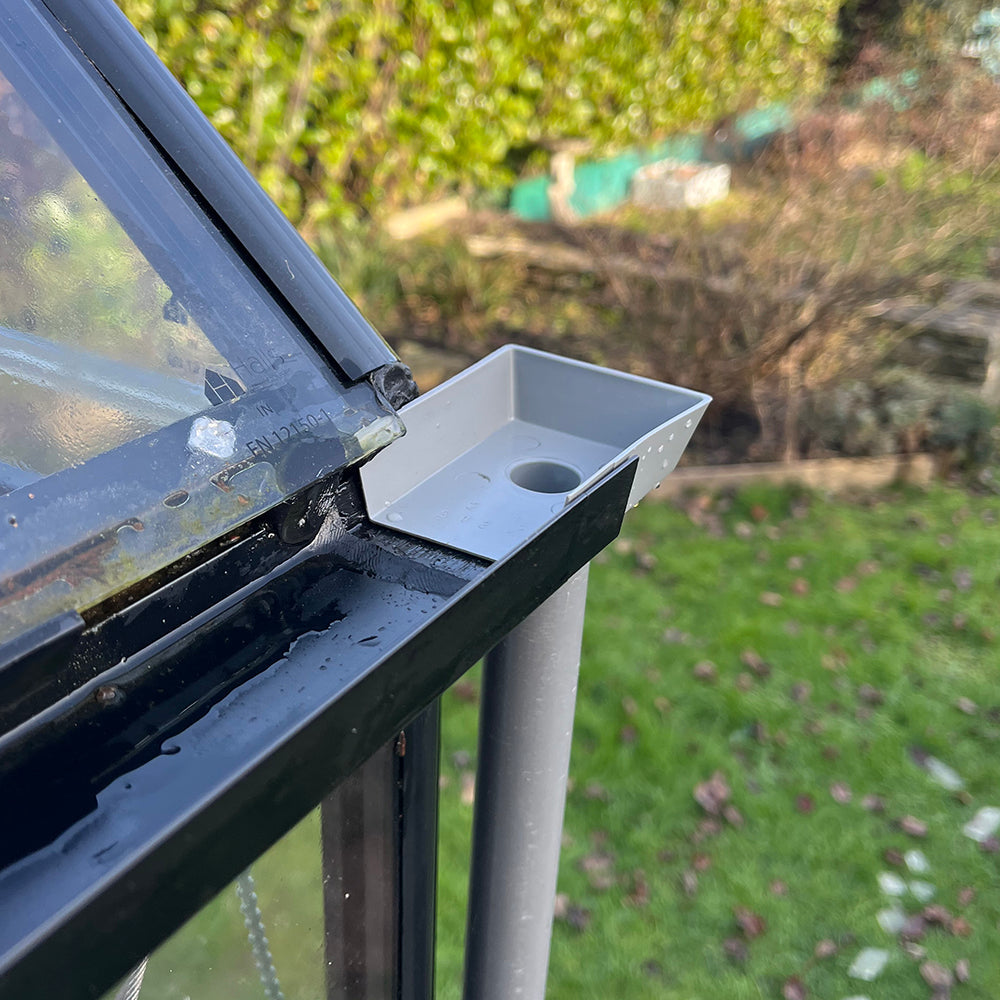 Greenhouse 50mm Guttering Rainwater Kit Downpipe - Pack of 2