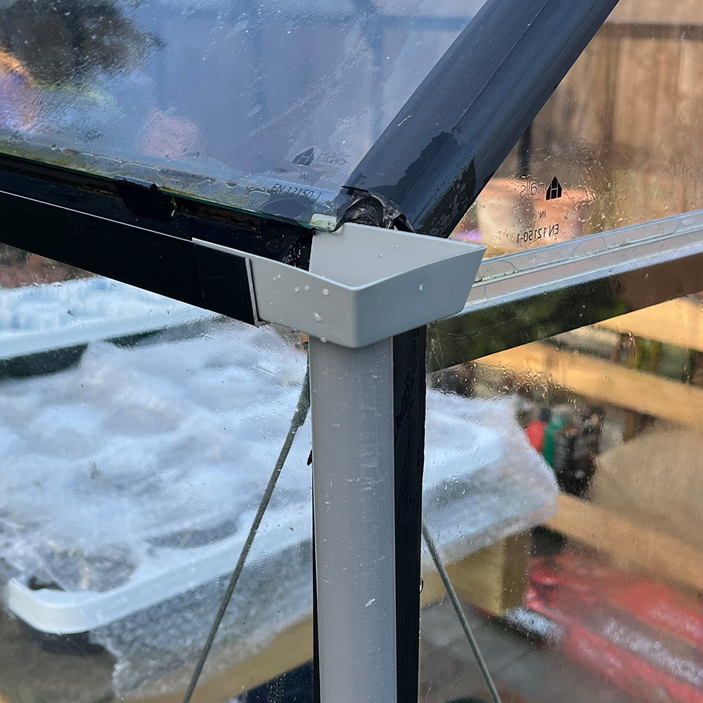 Greenhouse 50mm Guttering Rainwater Kit Downpipe - Pack of 2