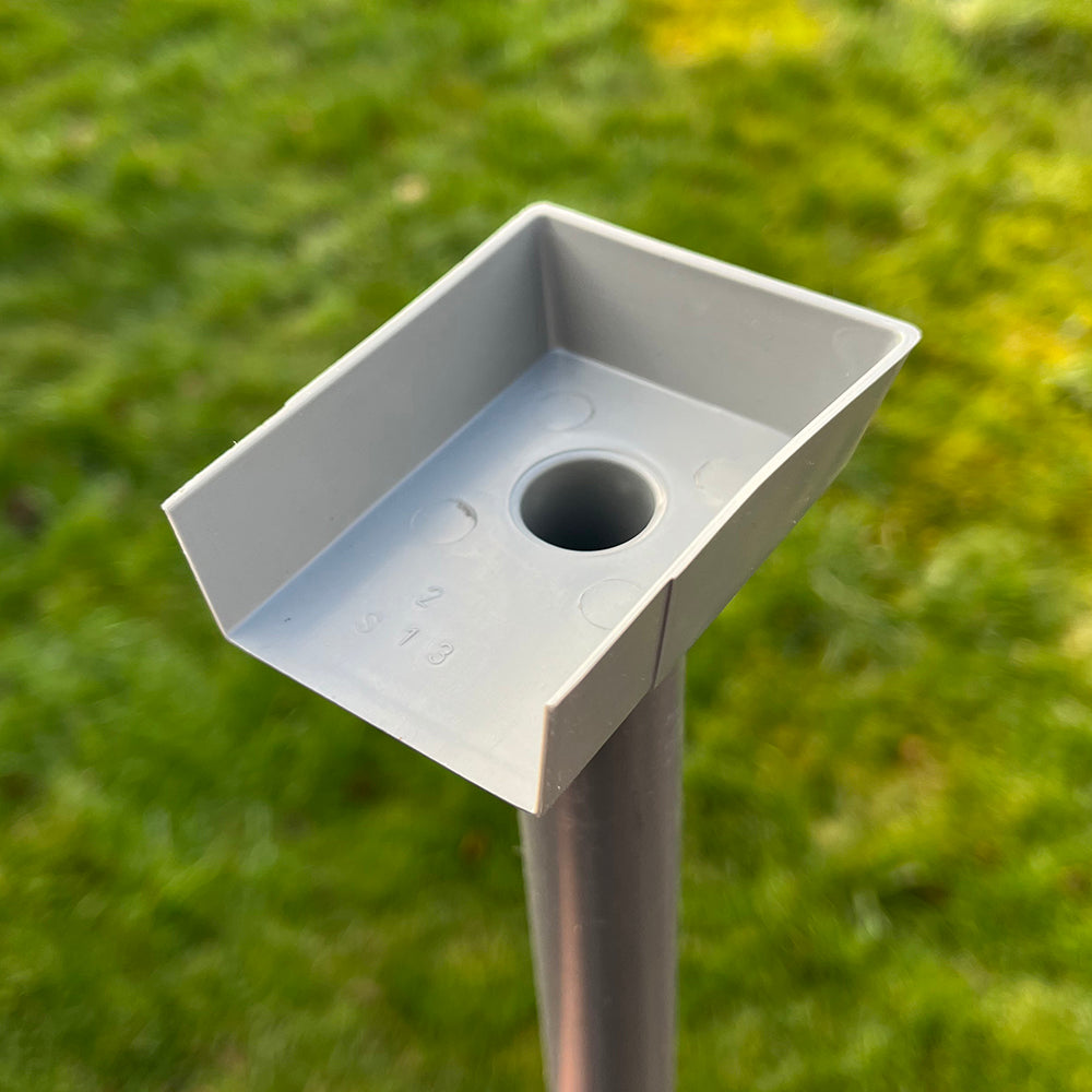 Greenhouse 50mm Guttering Rainwater Kit Downpipe - Pack of 2