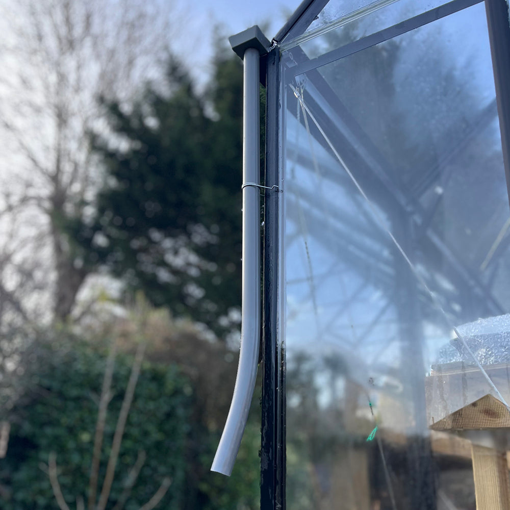 Greenhouse 50mm Guttering Rainwater Kit Downpipe - Pack of 2