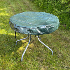 Waterproof Round Table Top Garden Furniture Cover in Green (85cm)