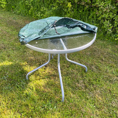 Waterproof Round Table Top Garden Furniture Cover in Green (85cm)