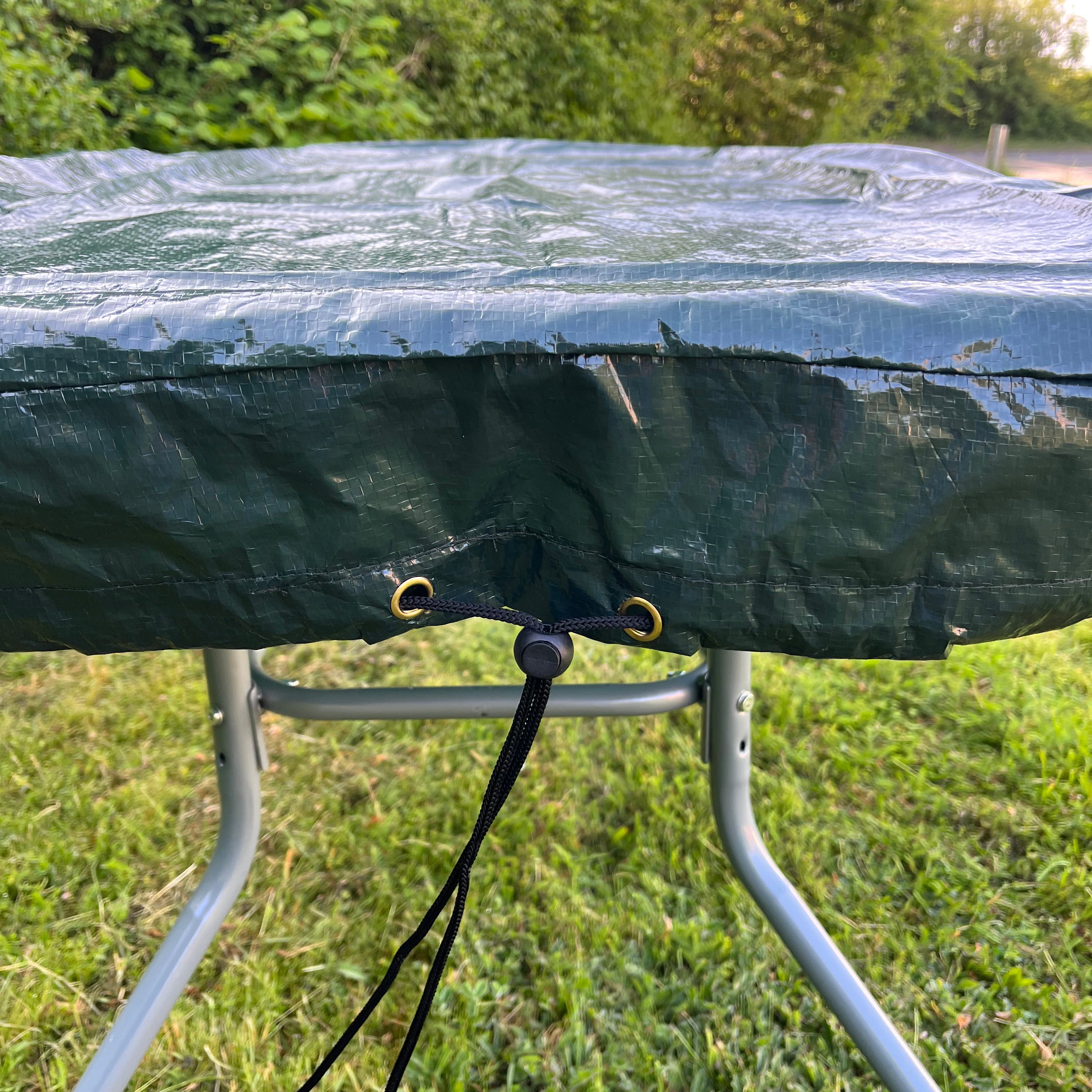 Waterproof Rectangular Table Top Garden Furniture Cover in Green (1.3m)