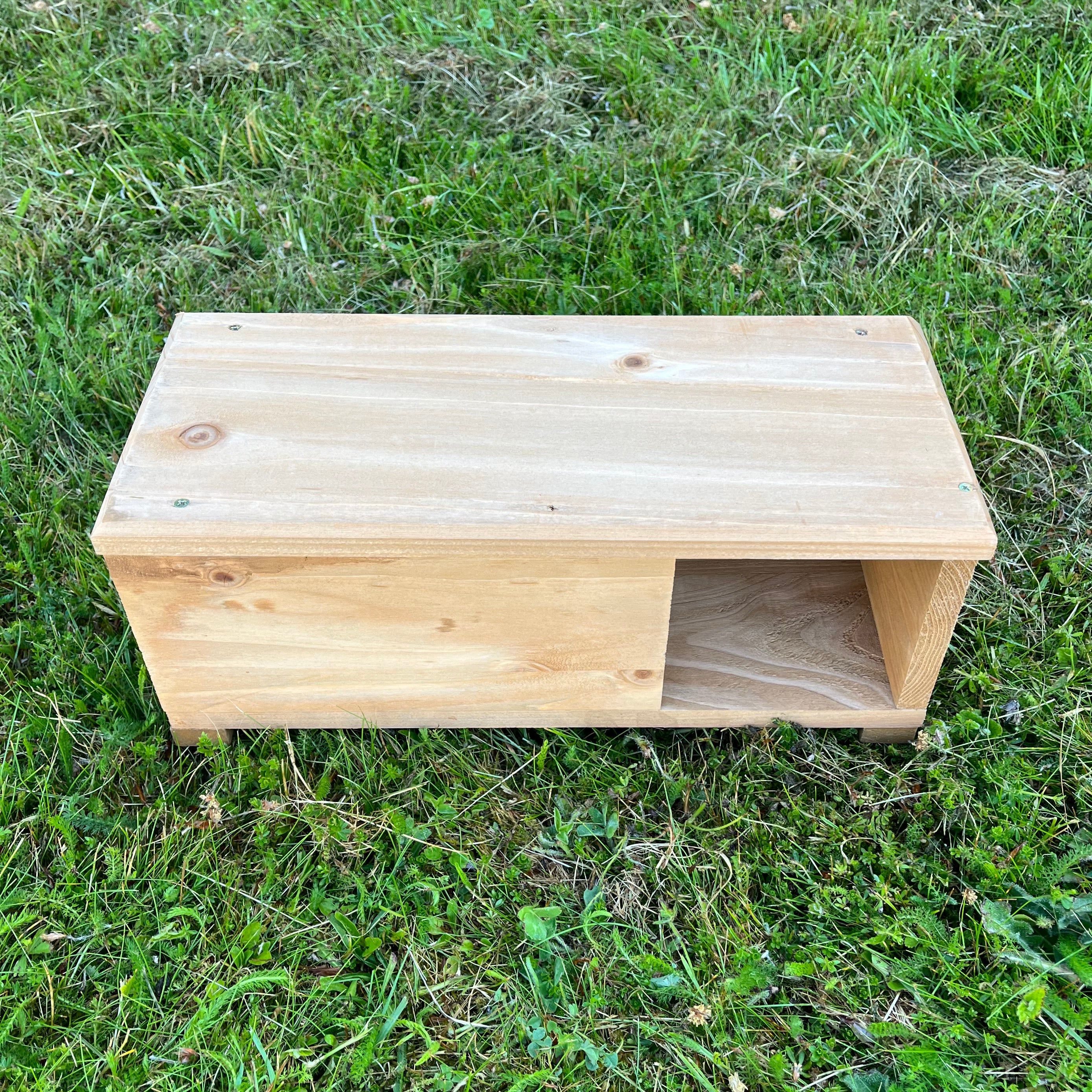 Wooden Hedgehog House Extension Anti Predator Tunnel