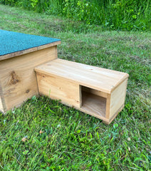 Wooden Hedgehog House Extension Anti Predator Tunnel