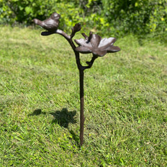 Cast Iron Wild Bird Ornate Flower Dish Bird Feeder