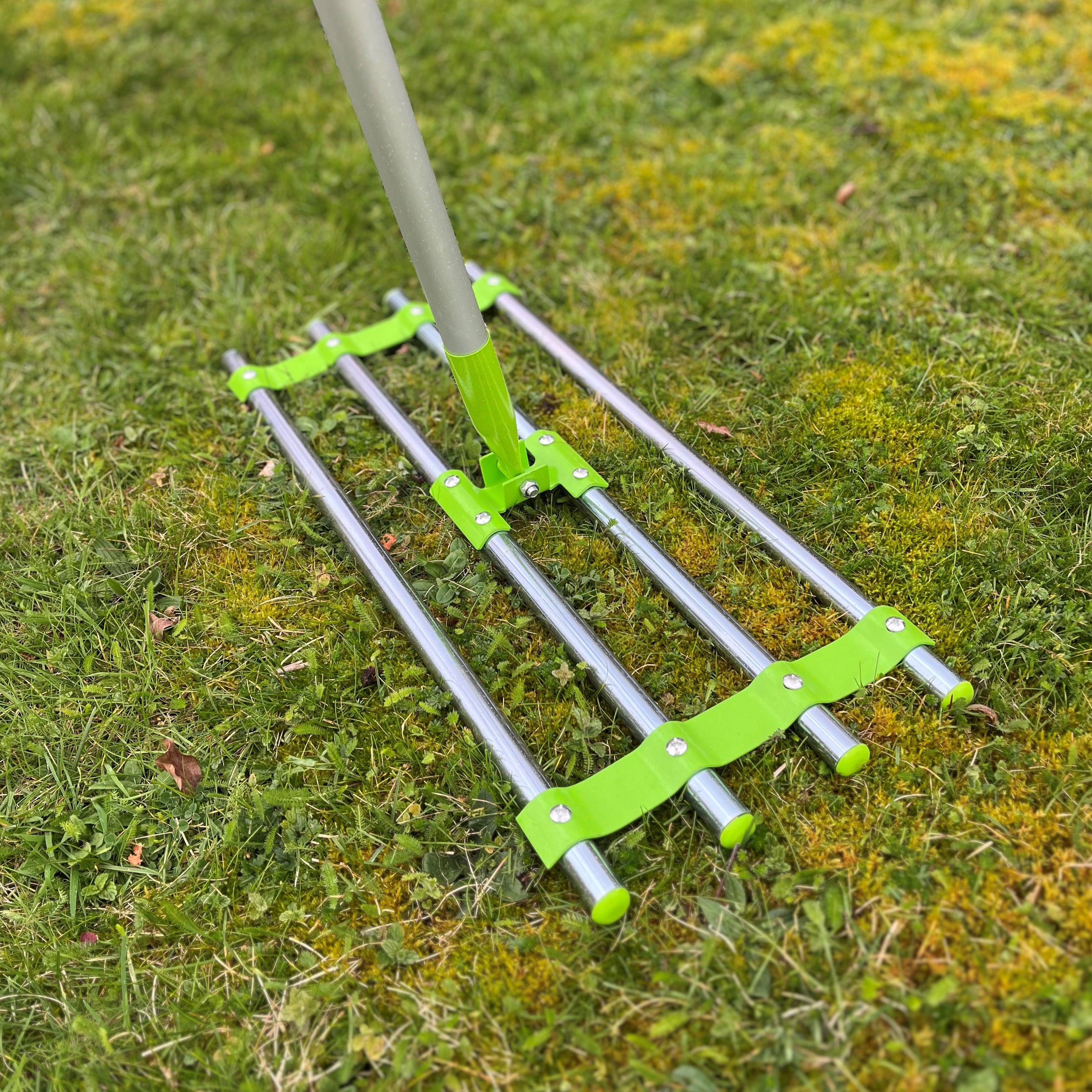 Garden Lawn Levelling Rake Lute with Long Handle