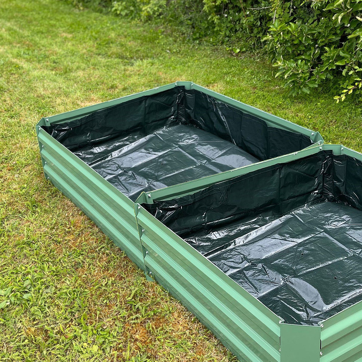 Liners for Metal Raised Vegetable Bed in Green (100cm x 30cm) - Pack of 2
