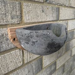 Concrete House Martin Bird Nest Box Rounded Half Cup Nester (Set of 2)