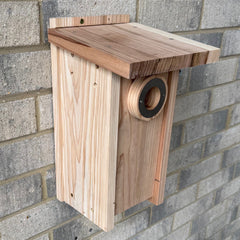 Premium Wooden Bird Nest Box House Predator Proof Entrance (Set of 2)