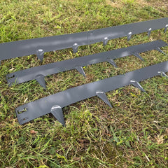Metal Garden Lawn & Border Edging in Grey (106cm x 8cm) - 20 Panels