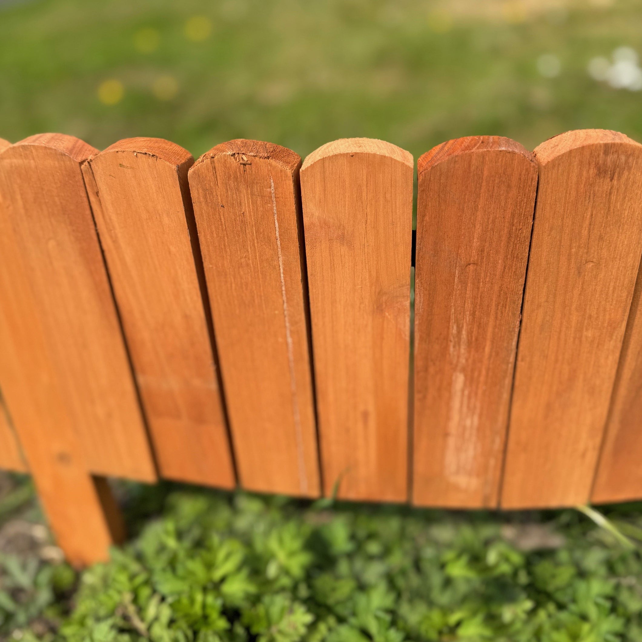Wooden Log Roll Style Garden Lawn Edging (70cm x 20cm) - 6 Panels