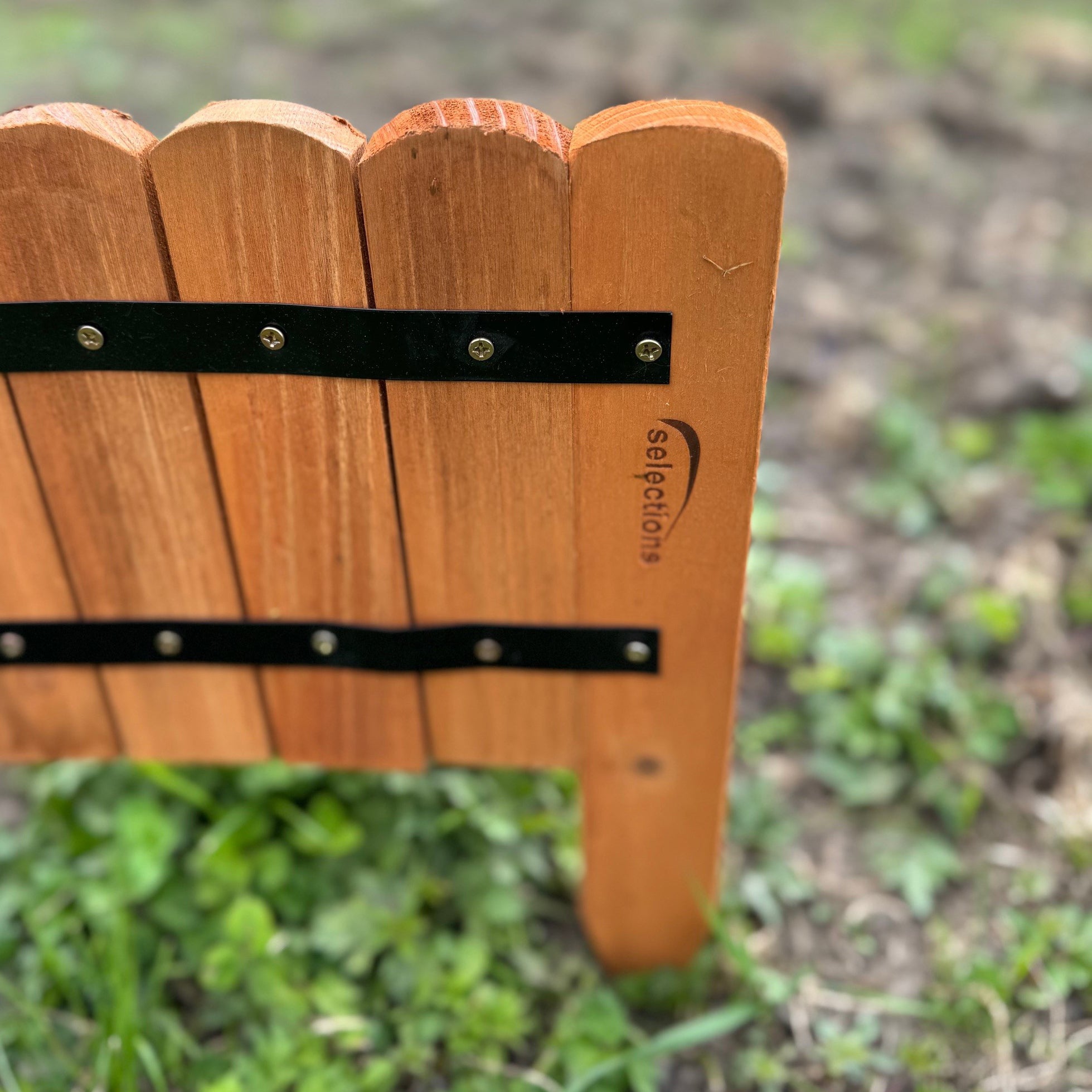 Wooden Log Roll Style Garden Lawn Edging (70cm x 20cm) - 3 Panels