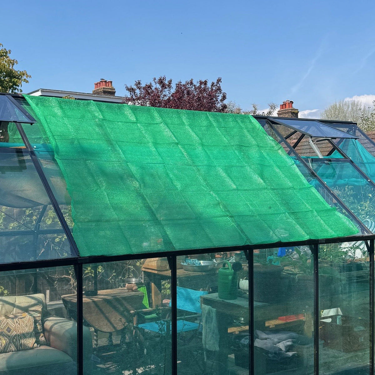 Greenhouse Sun Shade & Privacy Screen Net (2.5m x 2.4m) - 65% Shading Rate