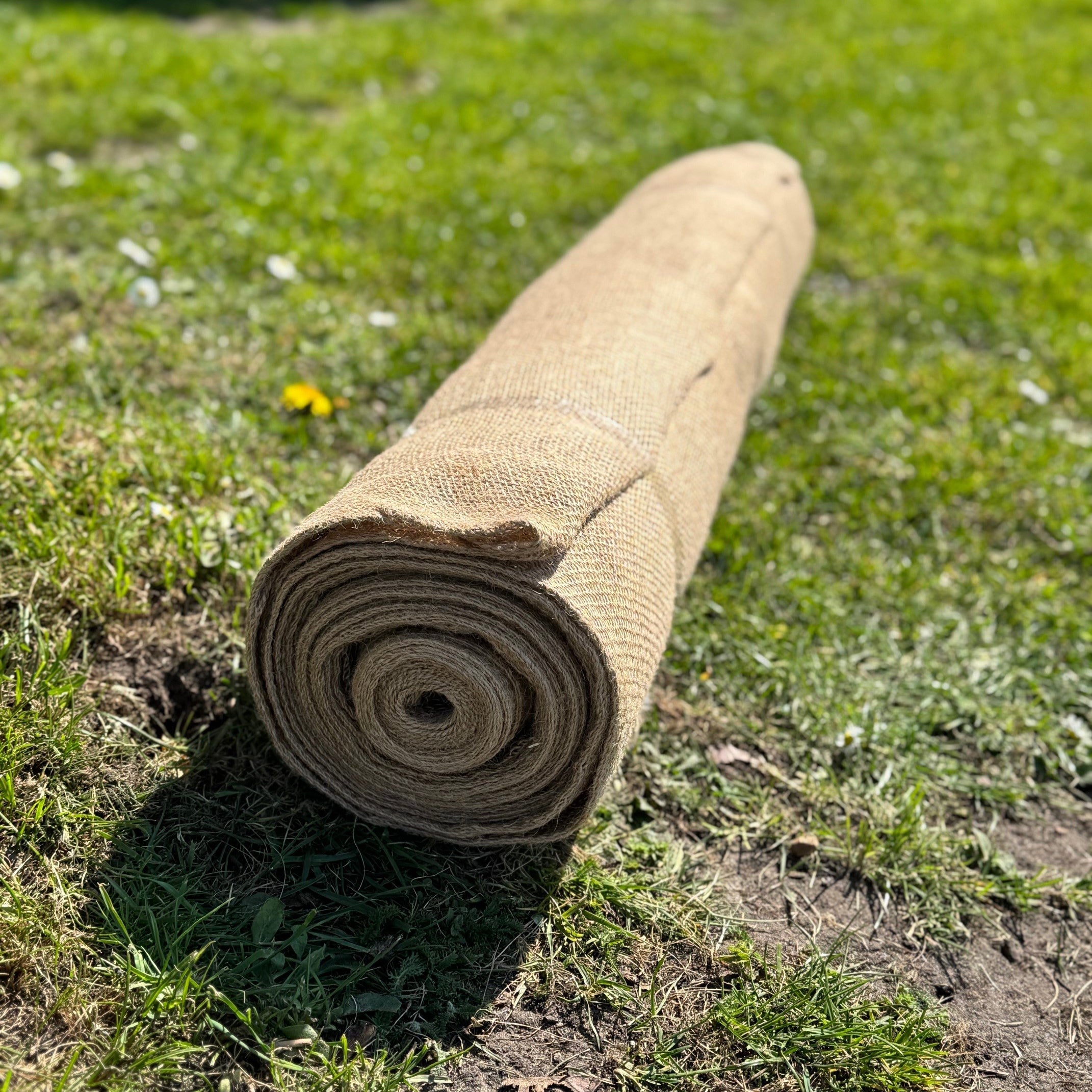 Jute Hessian Burlap Plant Protection Liner & Weed Control Roll (10m x 2m) - Pack of 2