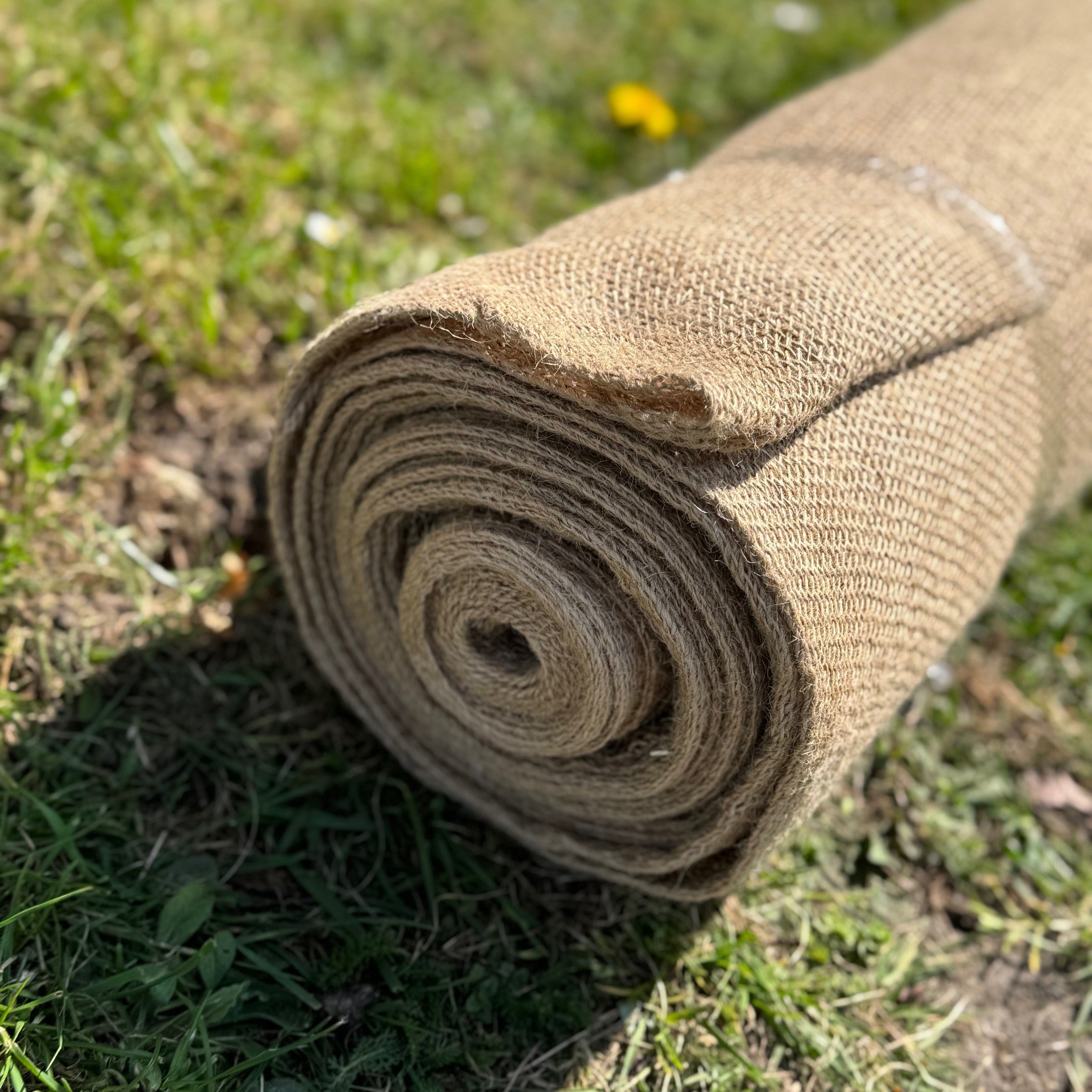 Jute Hessian Burlap Plant Protection Liner & Weed Control Roll (10m x 2m) - Pack of 2
