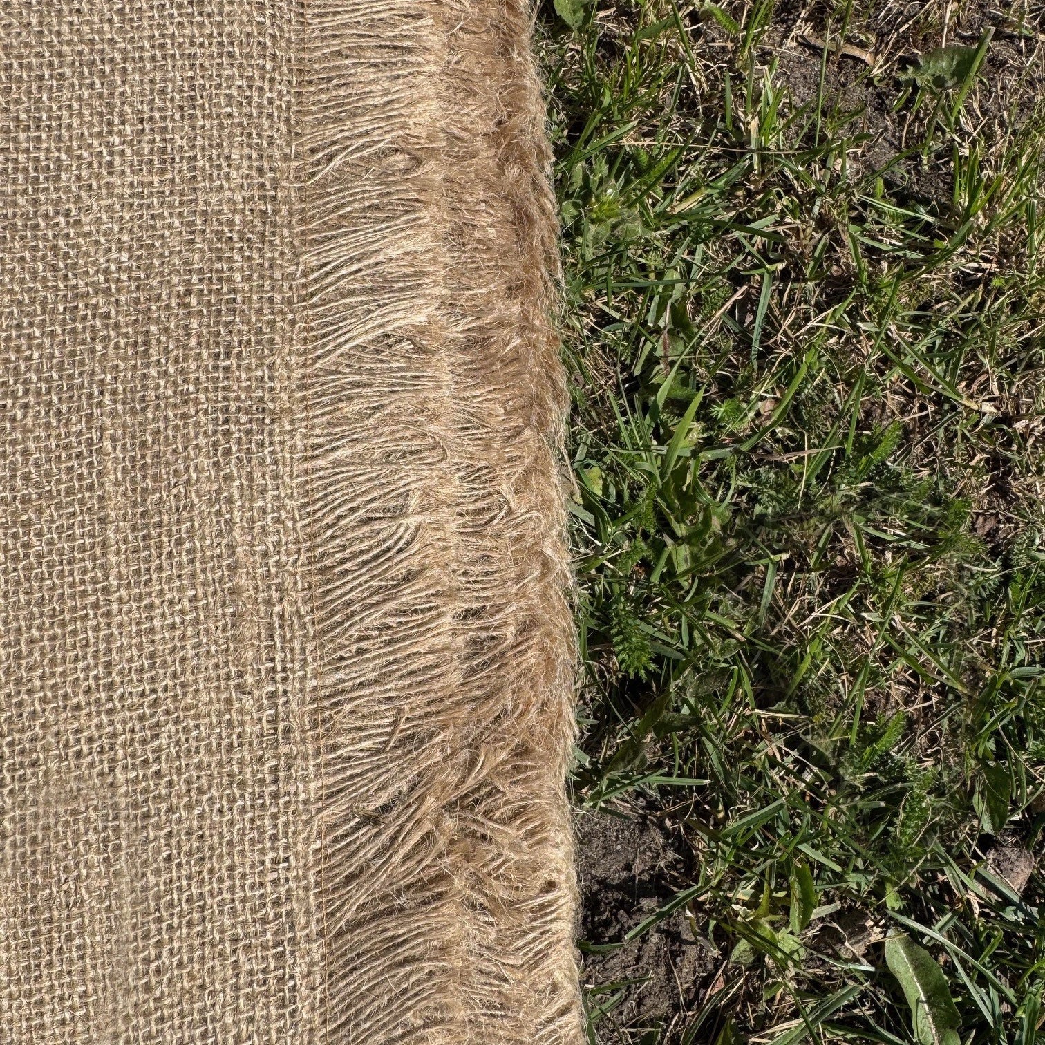 Jute Hessian Burlap Plant Protection Liner & Weed Control Sheet (5m x 1m)