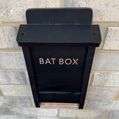 Black Wooden Bat Nesting Roosting Box House (Set of 3)