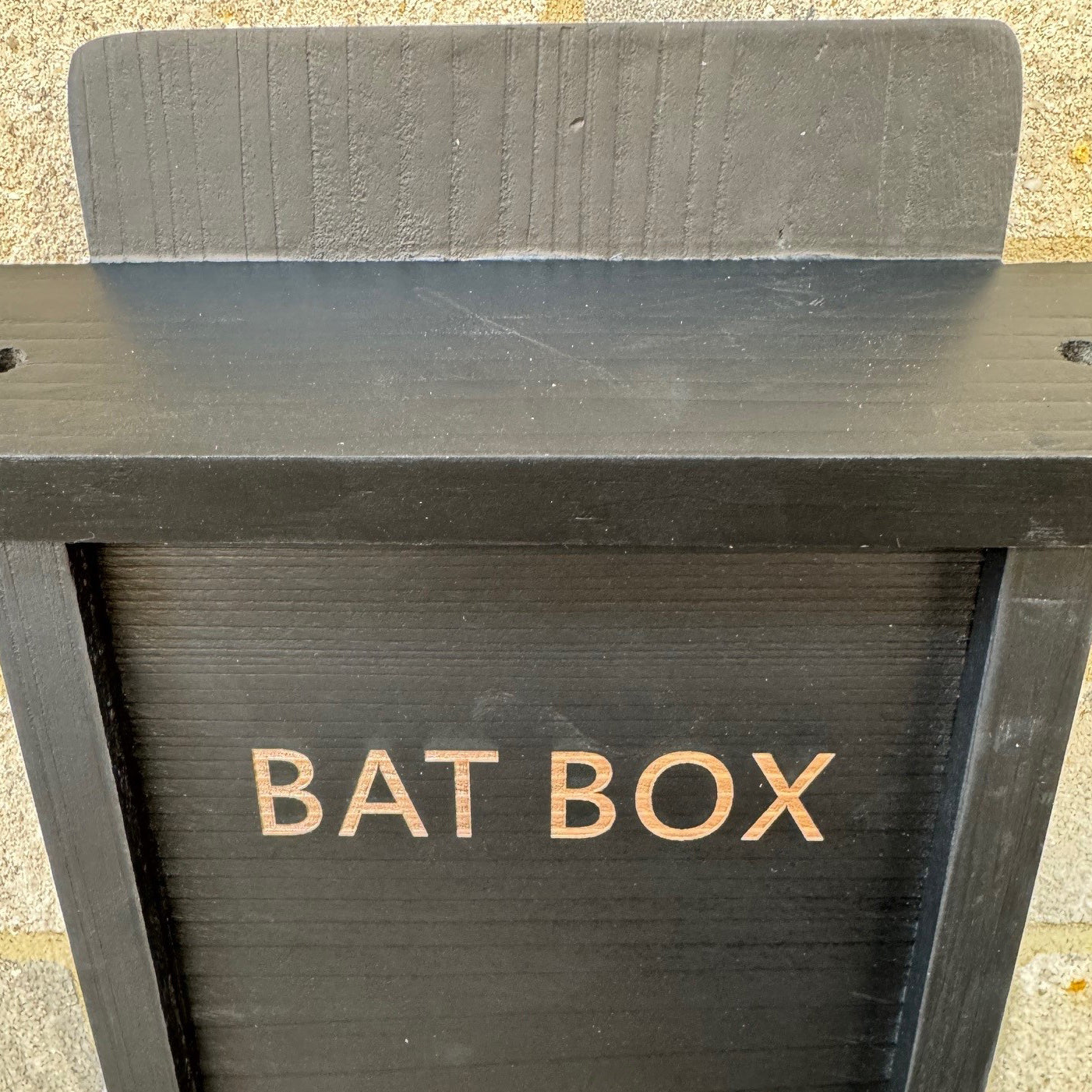 Black Wooden Bat Nesting Roosting Box House