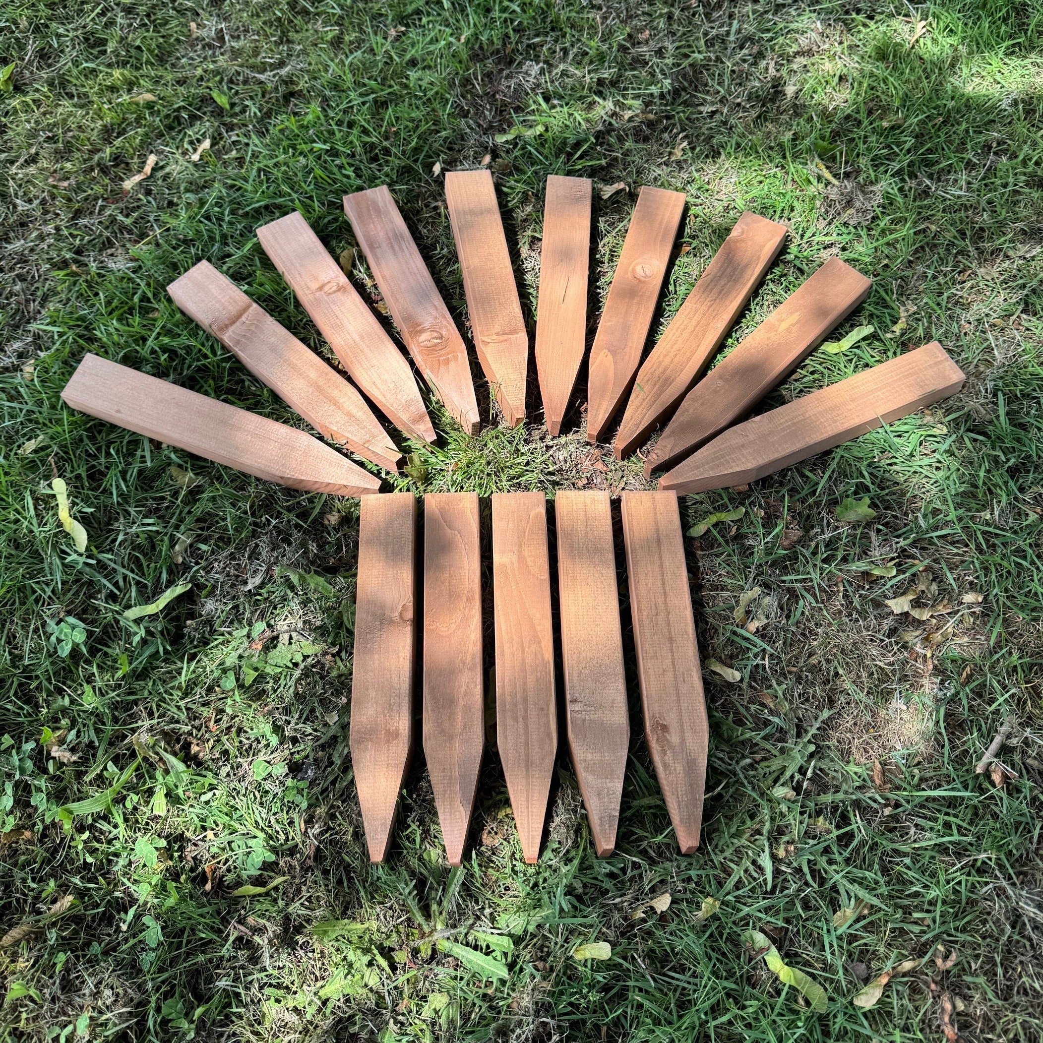 Wooden Garden Stakes (30cm) - Pack of 15