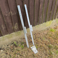 Fence Post Repair Stakes for Damaged Wooden Posts - Pack of 2