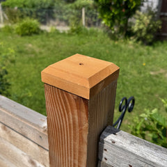 Wooden Fence Post Square Finial Caps - Pack of 20