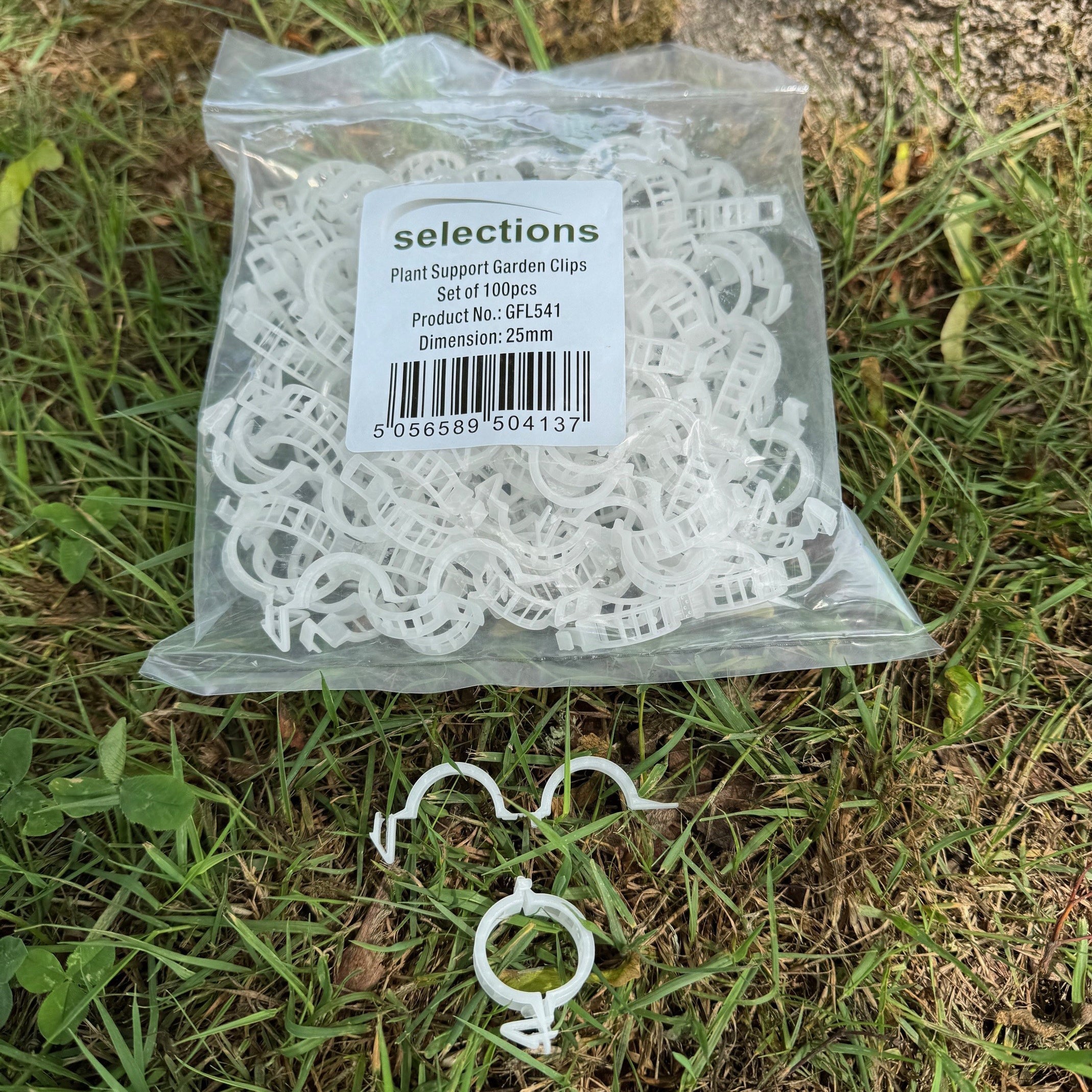 Garden Plant Support Plastic Clips Ideal for Tomatoes (25mm) - Pack of 100