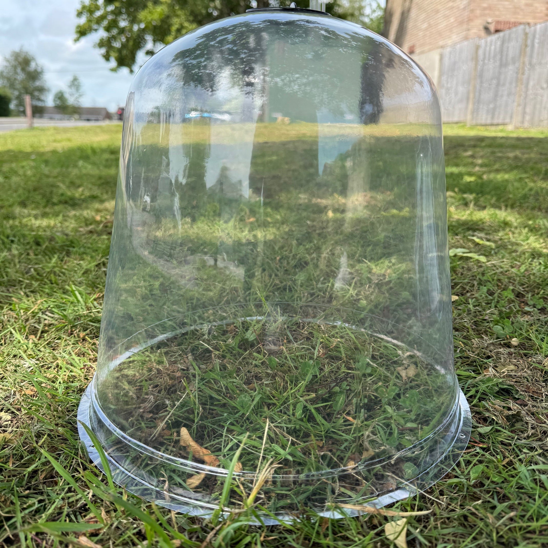 Large Plastic Plant Protection Bell Cloche Covers with Ground Pegs - Pack of 6