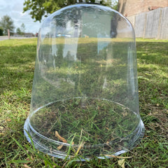 Large Plastic Plant Protection Bell Cloche Covers with Ground Pegs - Pack of 3