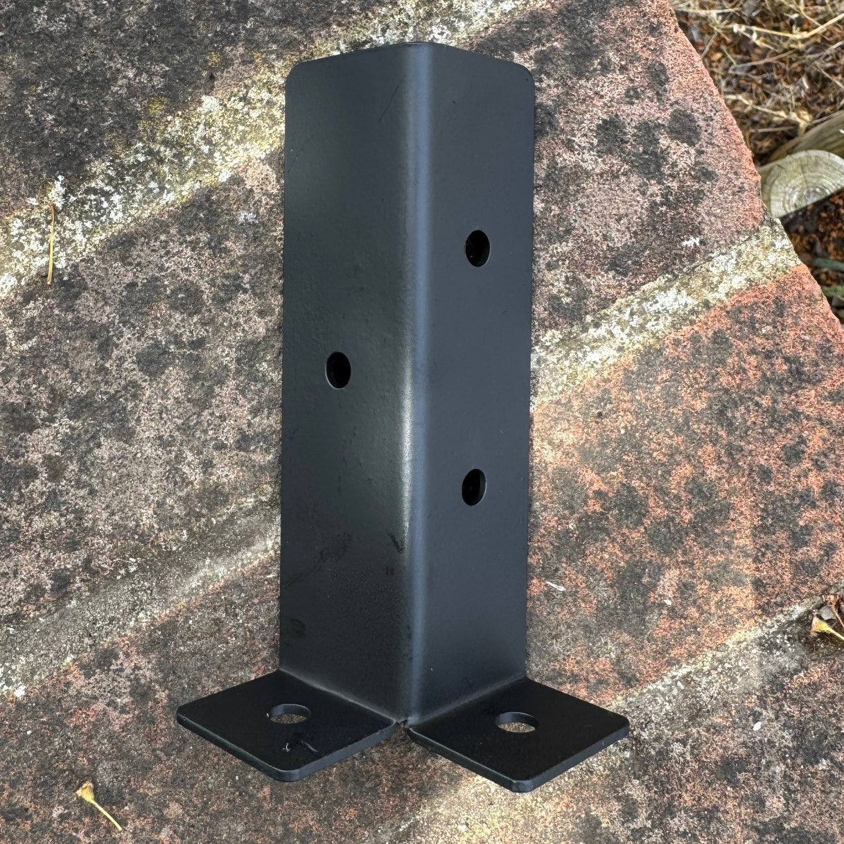 Surface Mounted Fence Post Support Brackets for Hard Ground - Pack of 8