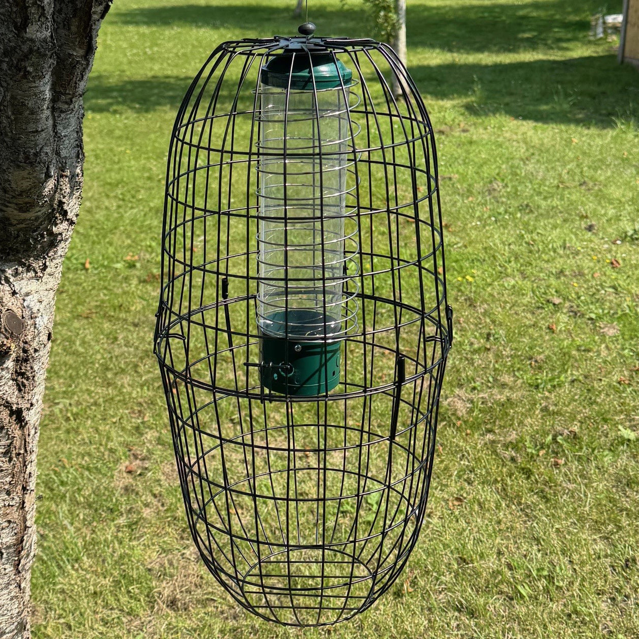 Large Squirrel Proof Hanging Bird Feeder Protection Cage (Set of 2)