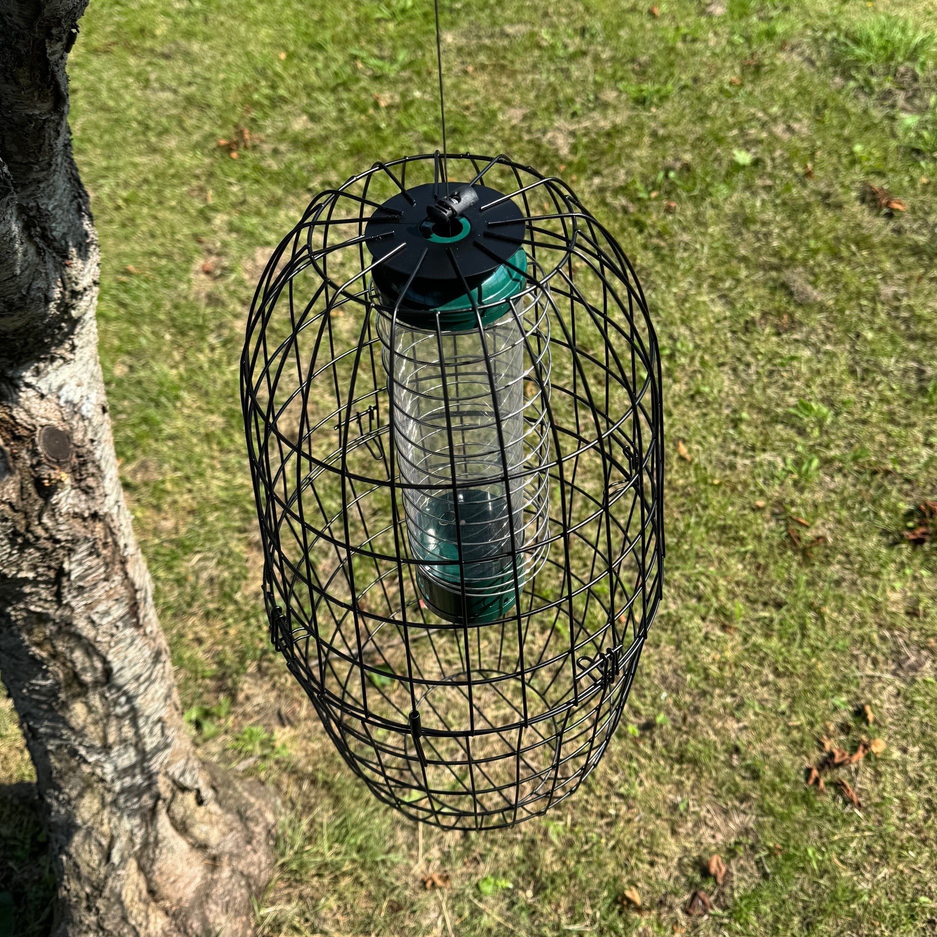 Large Squirrel Proof Hanging Bird Feeder Protection Cage (Set of 2)