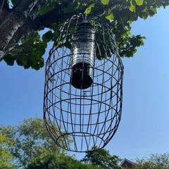 Large Squirrel Proof Hanging Bird Feeder Protection Cage (Set of 2)